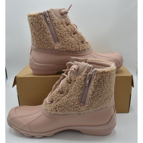 Sperry Top Sider Womens Size 9 Syren Gulf Sherpa Rose All Weather Duck Boots - Picture 4 of 11